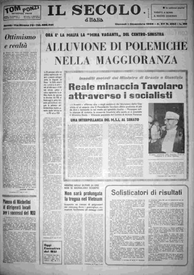 giovedì 1 dicembre 1966