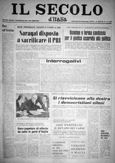 giovedì 13 gennaio 1972