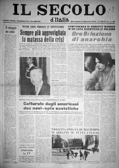 mercoledì 19 gennaio 1972