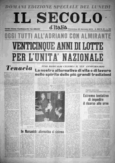 domenica 23 gennaio 1972