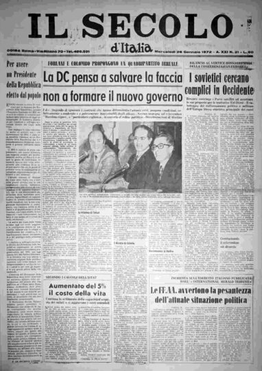 mercoledì 26 gennaio 1972