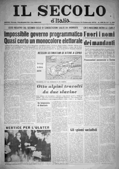 domenica 13 febbraio 1972