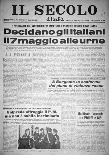 martedì 29 febbraio 1972