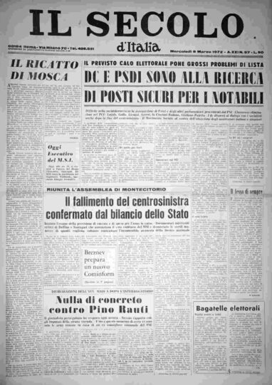 mercoledì 8 marzo 1972