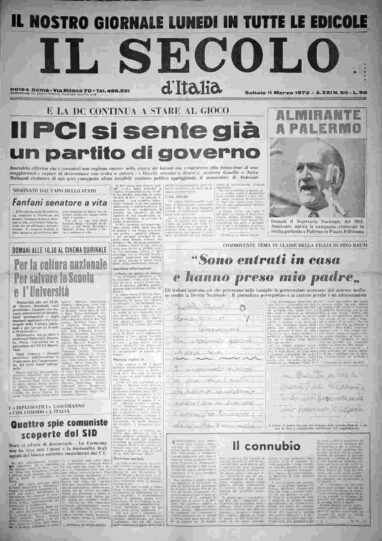 sabato 11 marzo 1972