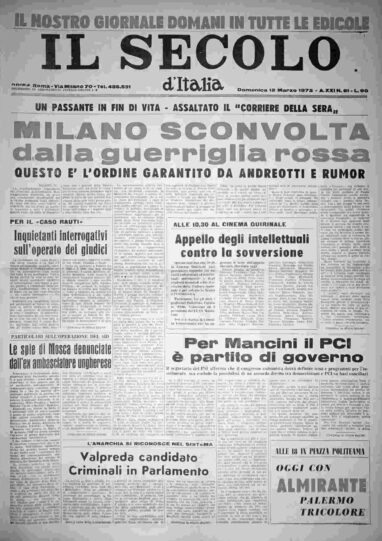 domenica 12 marzo 1972