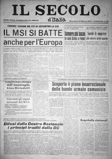 mercoledì 15 marzo 1972