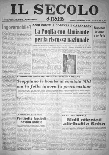 lunedì 27 marzo 1972