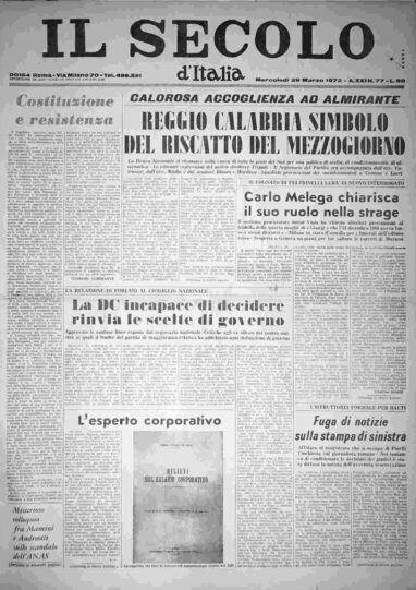 mercoledì 29 marzo 1972