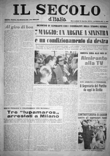 mercoledì 5 aprile 1972