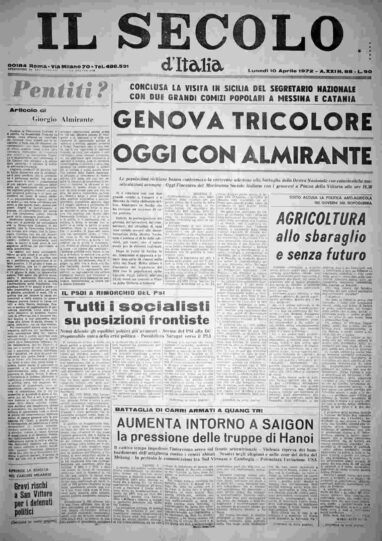 lunedì 10 aprile 1972
