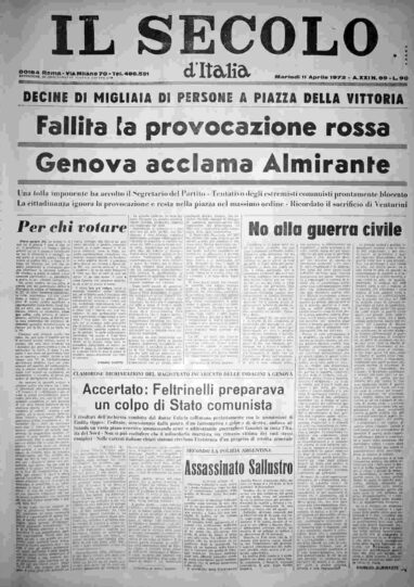 martedì 11 aprile 1972