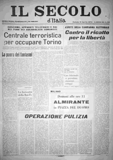 sabato 15 aprile 1972