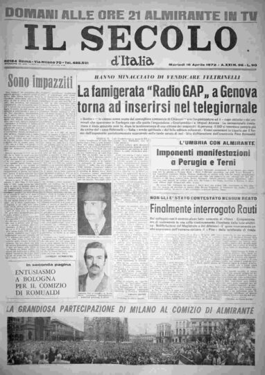 martedì 18 aprile 1972