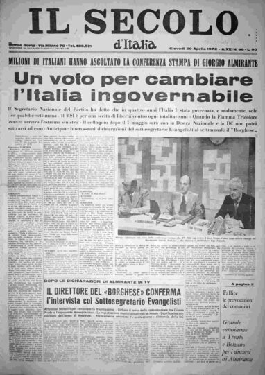 giovedì 20 aprile 1972