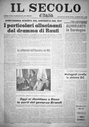 giovedì 27 aprile 1972