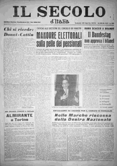 sabato 29 aprile 1972