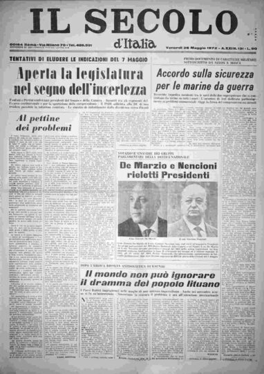 venerdì 26 maggio 1972