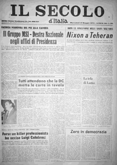 mercoledì 31 maggio 1972