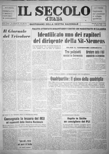 venerdì 16 giugno 1972