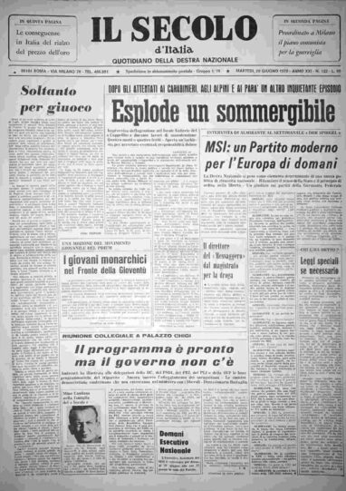 martedì 20 giugno 1972