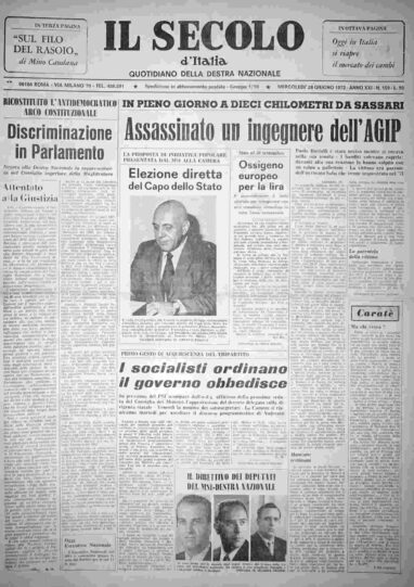 mercoledì 28 giugno 1972
