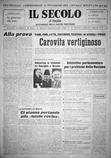 domenica 2 luglio 1972