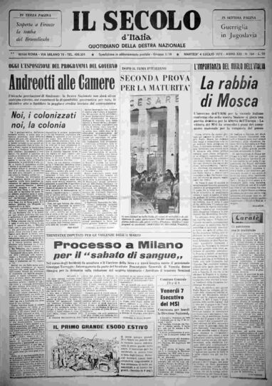martedì 4 luglio 1972