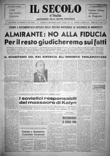 giovedì 6 luglio 1972