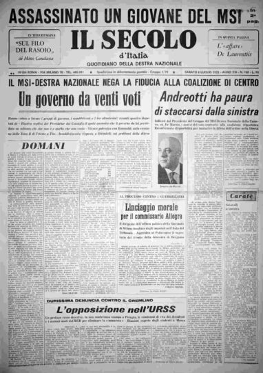 sabato 8 luglio 1972