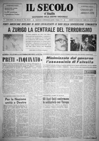 sabato 15 luglio 1972