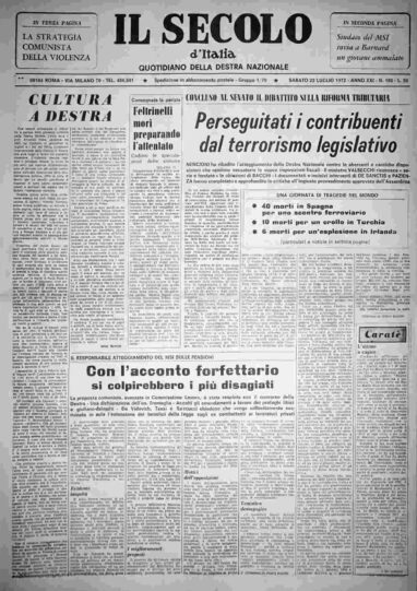 sabato 22 luglio 1972