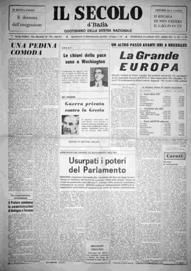 domenica 23 luglio 1972
