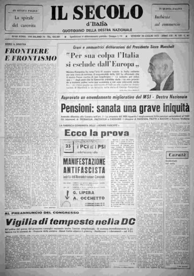 venerdì 28 luglio 1972
