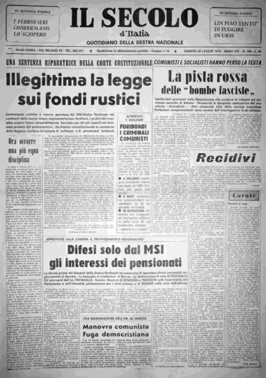 sabato 29 luglio 1972