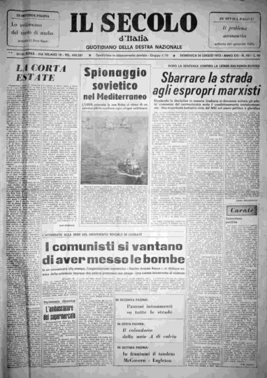 domenica 30 luglio 1972