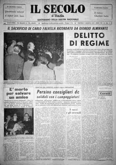 martedì 1 agosto 1972