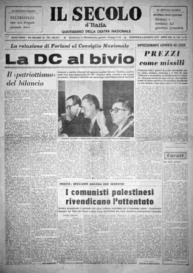 domenica 6 agosto 1972