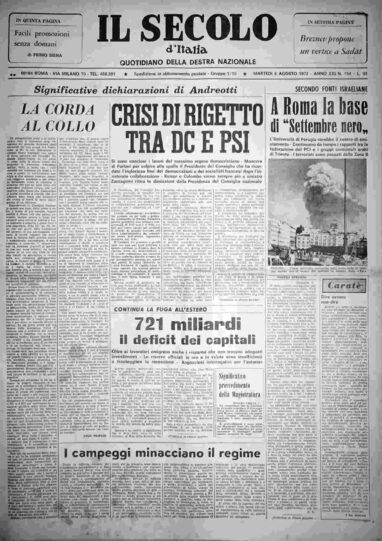 martedì 8 agosto 1972