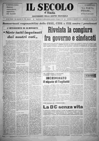 giovedì 10 agosto 1972
