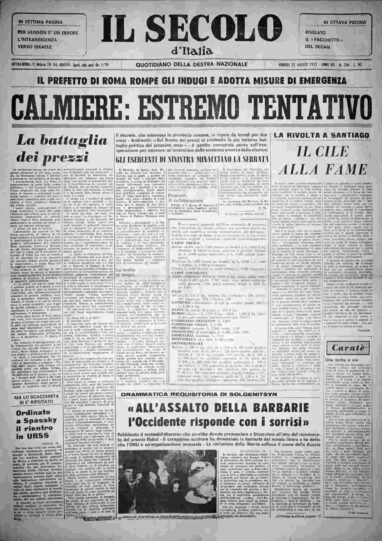 venerdì 25 agosto 1972
