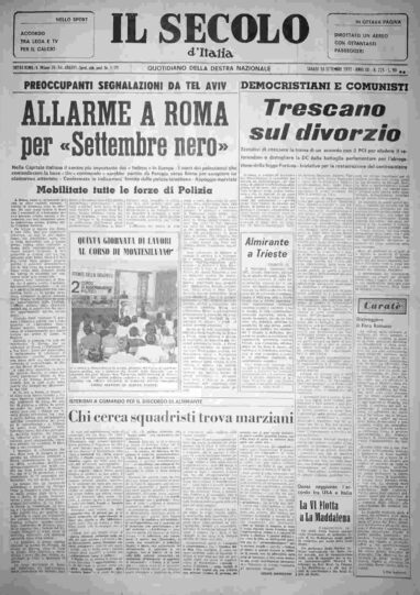 sabato 16 settembre 1972