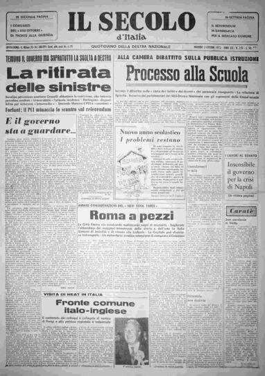 martedì 3 ottobre 1972