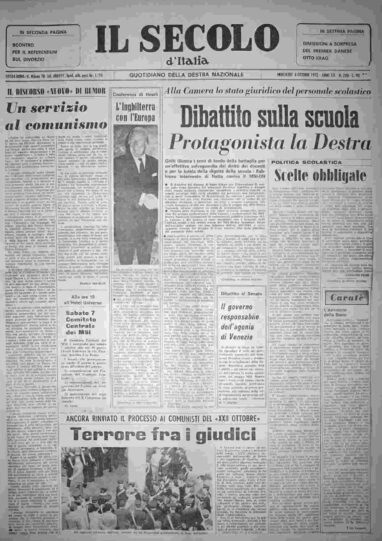 mercoledì 4 ottobre 1972