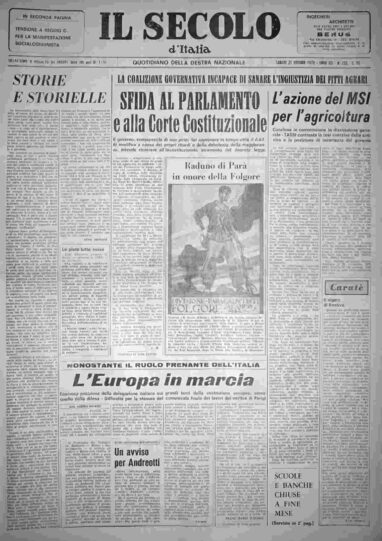 sabato 21 ottobre 1972
