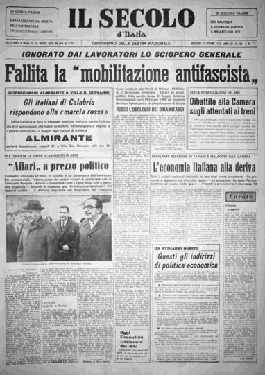 mercoledì 25 ottobre 1972