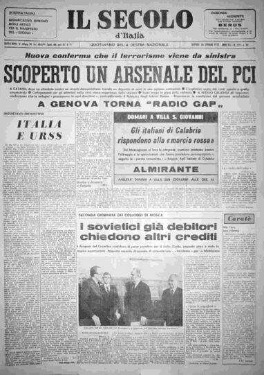 giovedì 26 ottobre 1972