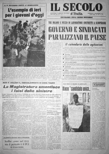 domenica 5 novembre 1972