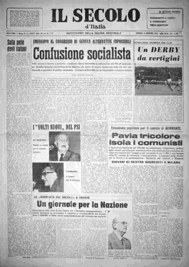 domenica 12 novembre 1972