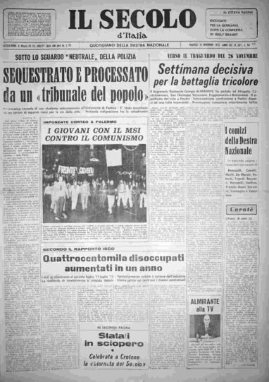 martedì 21 novembre 1972